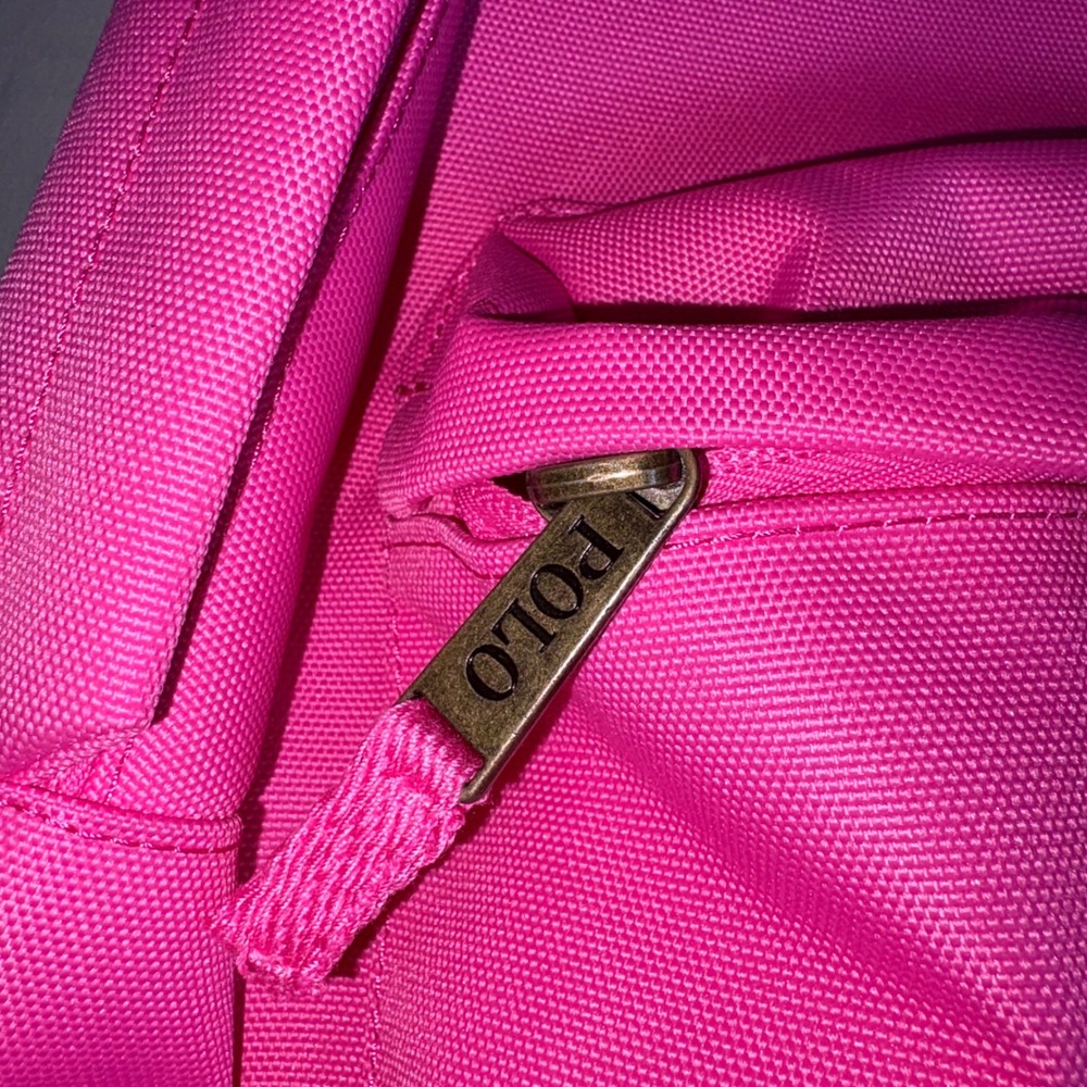 Polo Ralph Lauren Backpack OS Baja Pink New Embroidered Polo Bear 9AR149-AIL - Picture 9 of 15